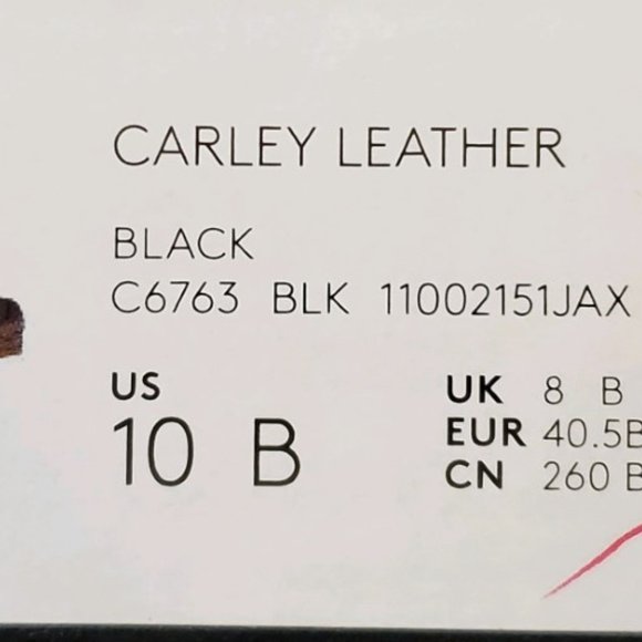 Coach Carley Leather Black Espadrille Loafers - Picture 6 of 7